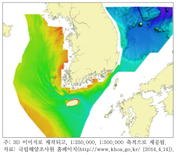 해저지형도