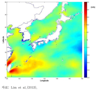 Future change in averaged sea surface wind speed in summer