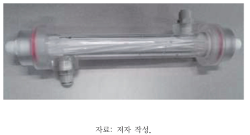 Lab-scale 막 증류 실험장치에 사용된 중공사 막 모듈