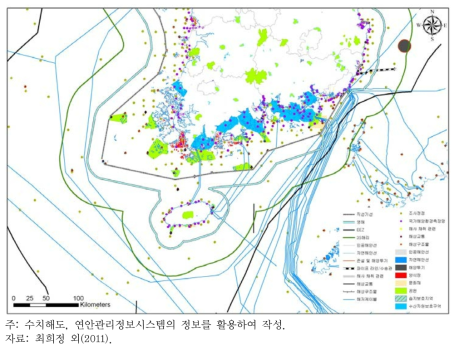 해양공간 정보자료 (남해안)