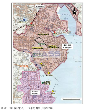 SK에너지㈜ 공장부지 조성사업 위치도