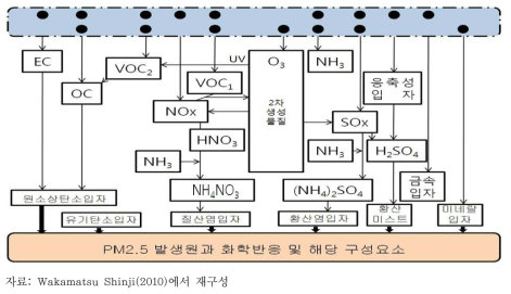 PM2.5의 생성 기전