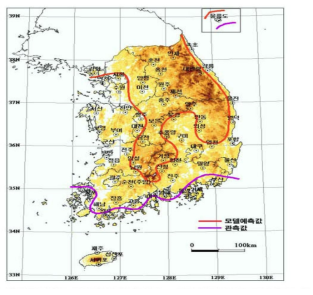 21세기 말 한반도 아열대기후 전망 (환경부, 2011)