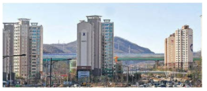 용인-서울 간 고속도로 운중동 구간(한국경제, 2008.12)