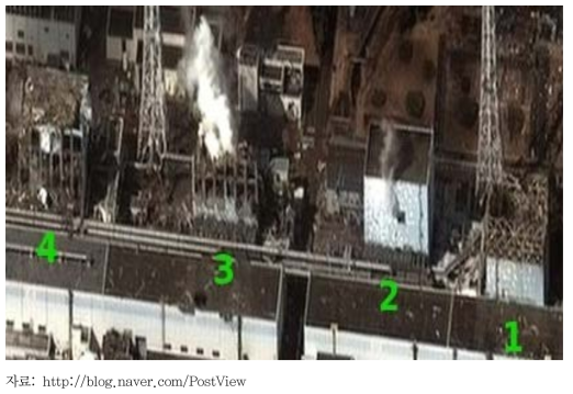 후쿠시마 원전 사고 후 16일 위성 사진
