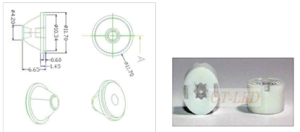 10x13mm LED Lens Reflector