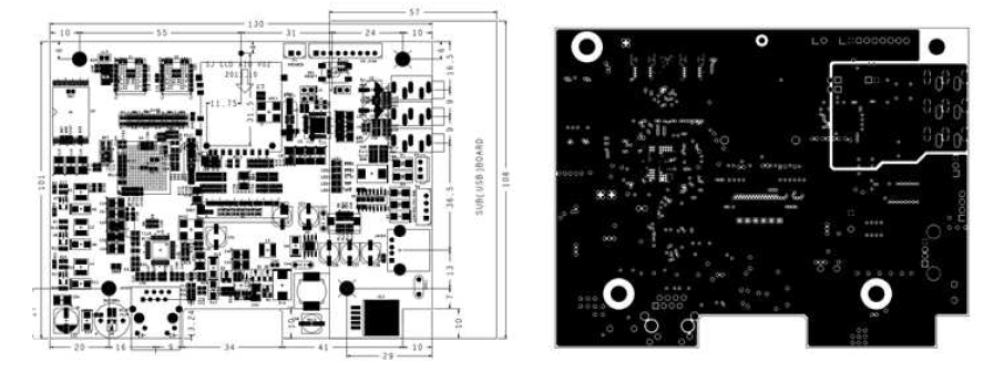 LCD 제어 PCB 거버