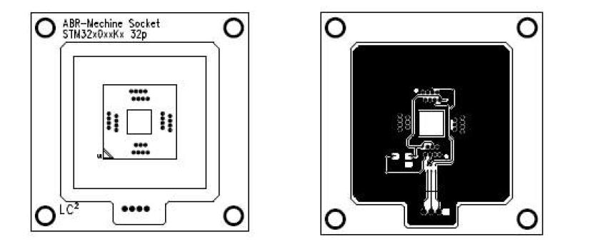 소켓 PCB 거버