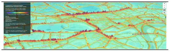 영국 London시 3D interactive map