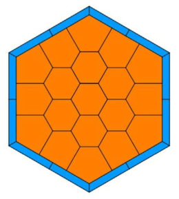 단순 육각형 3D 노심 문제의 집합체 구조