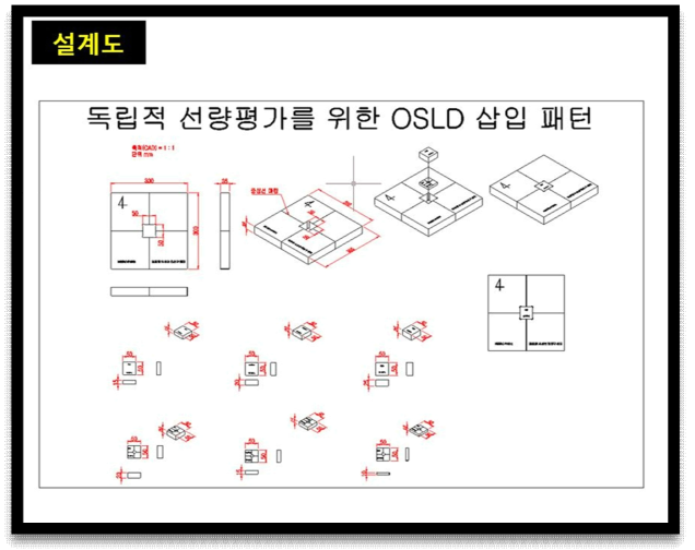 독립적 선량 평가용 팬텀 설계도