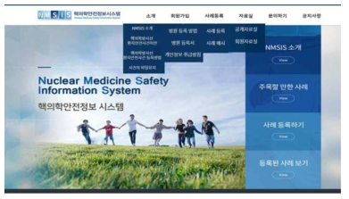 핵의학안전정보시스템(Nuclear Medicine Safety Information System, NMSIS) 웹사이트 구축
