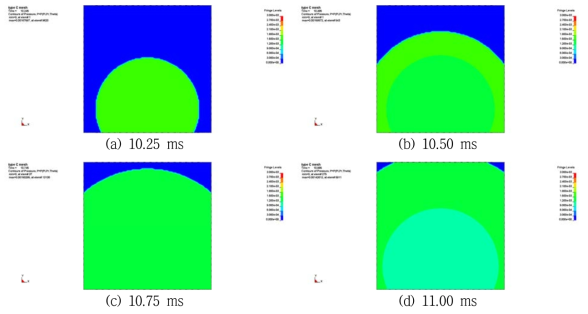 반사압력 Pr contour (TNT mass=530kg)