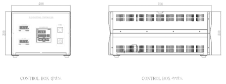반응기 제어 컨트럴 박스 설계도면
