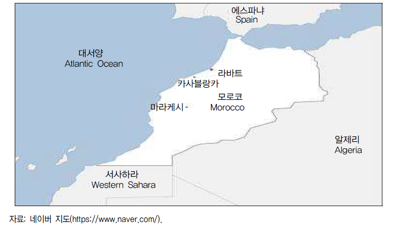 모로코 지도