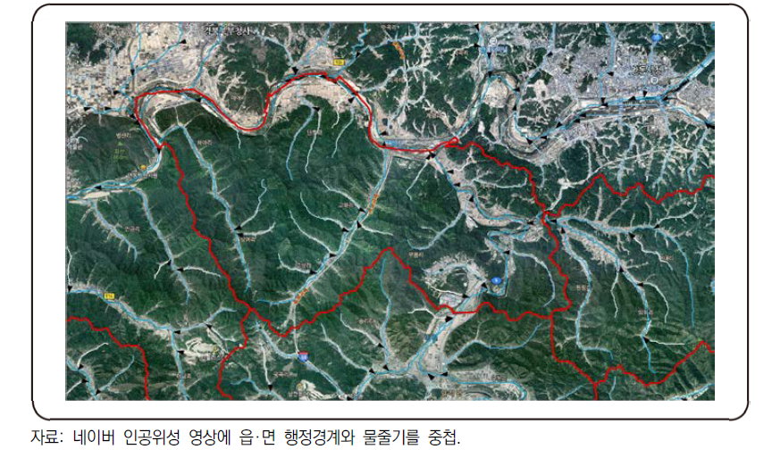 약(弱) 공간연계 특성 산촌의 예: 경상북도 안동시 남후면