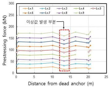 긴장력의 이상 분포