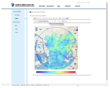 실시간 관측영상 CAPPI