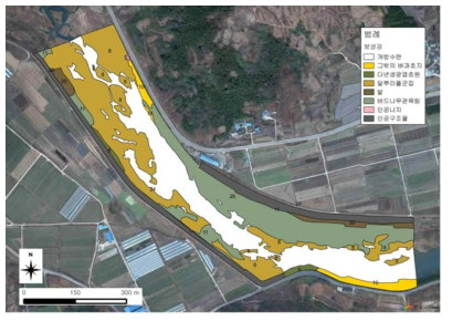 보성강 식생현황도