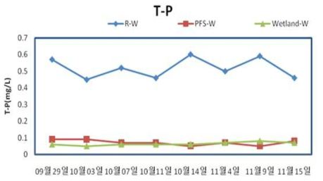 Post Filter System(PFS) 연계형 인공습지의 TP 제거 효율