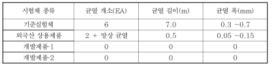 Mock-up 실험체의 모니터링 결과