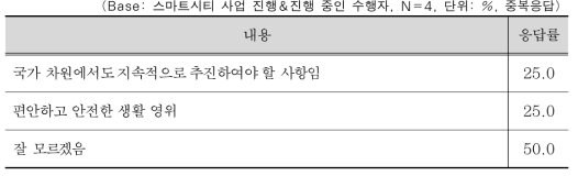 스마트시티 관련 인센티브 정책을 통한 기대 모습 또는 비전