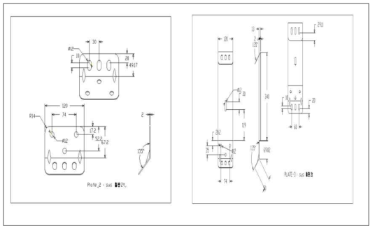 수재해 현장대응용 제품 PLATE 설계도