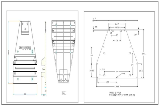 모듈러시스템 기반 수재해 재난관리 시제품 조립 BASE 와 PANNEL_D 설계도