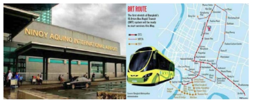 아키노 공항 및 BRT 사업 예정 구간