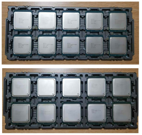 4threads기반 E5-2609 Processor(상) 및 20threads기반 E5-2680v2 Processor(하)