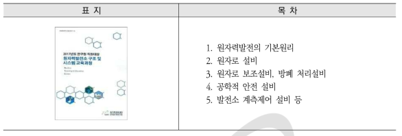 원자력발전소구조 및 시스템교육과정
