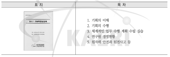 2017년 기획력향상교육