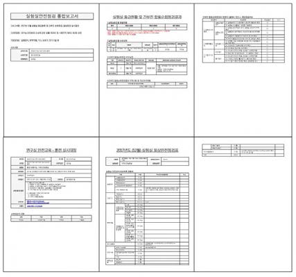 실험실안전점검 통합보고서(제출용)