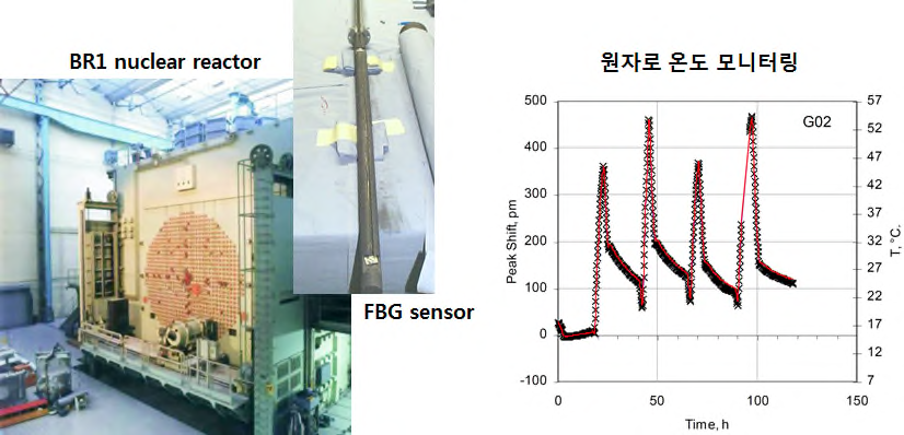 FBG 센서의 BR-1 연구용 원자로 온도 모니터링(SCK·CEN)