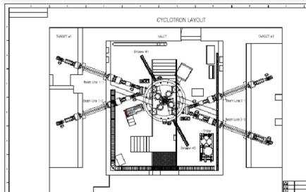 사이클로트론 Vault실 배치도면