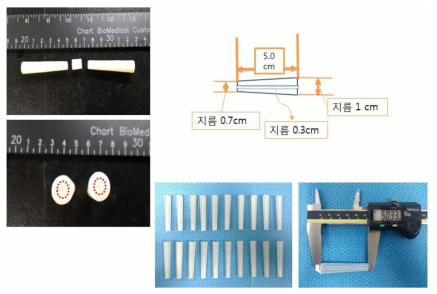 1세부과제의 Bio-reactor 실험용 스캐폴드 지지대 제작