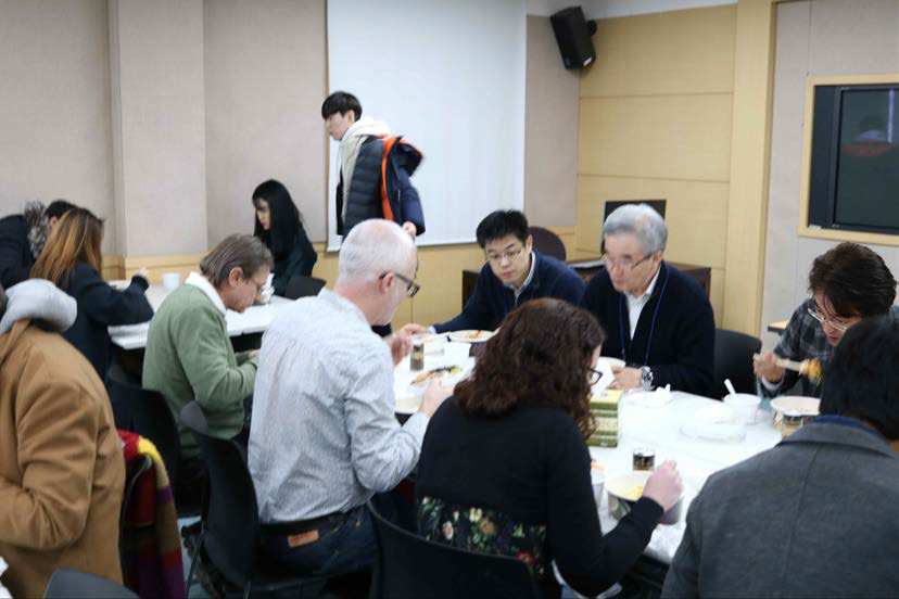2018년 1월 한국 Workshop 점심식사 사진