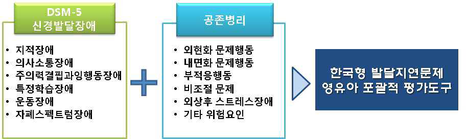 한국형 발달지연문제 영유아의 감별진단 및 공존병리 평가를 위한 포괄적 평가도구 개발 과정