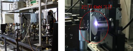 KrF laser 를 이용한 2 인치 GaN nano-Diamond patterning 공정