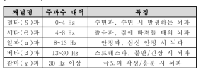 EEG 기반 주파수 대역 별 정서 특징