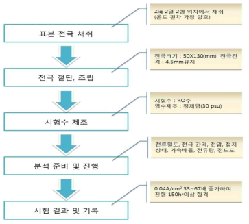 전극 시험 절차