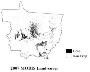 MODIS 토지피복도 자료 기반 브라질 마토그로소 주의 작물과 비작물 지역 구분