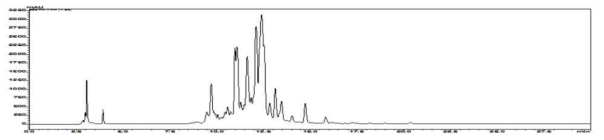 물층에서 추출된 결명자 추출물의 HPLC 분석결과