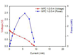 MFC 1-2//3-4의 분극곡선