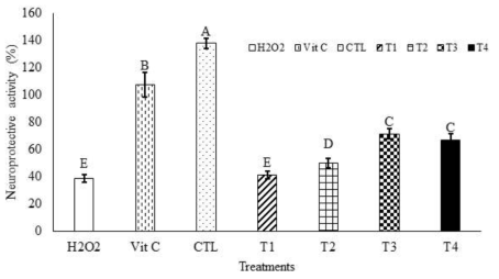 발효소시지의 cell viability에 미치는 영향