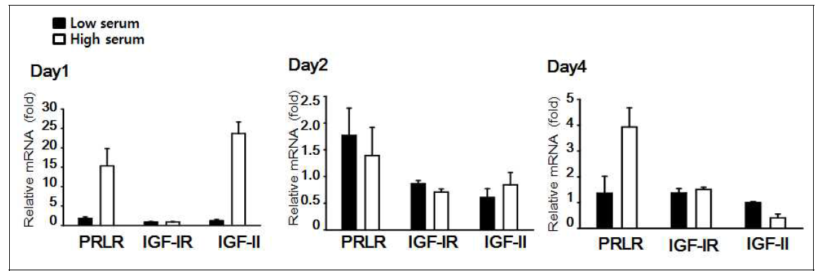 에너지 처리에 따른 gene expression