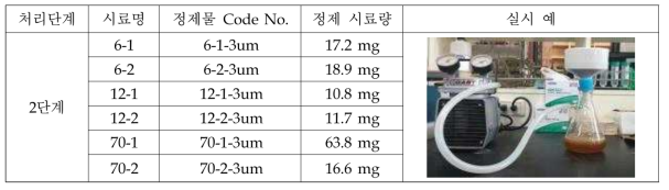 펩타이드 분리 2단계 정제물