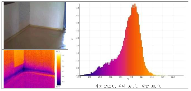 공사 전 벽체 열화상 촬영 및 분석