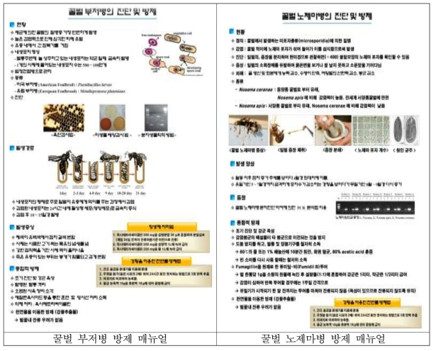 꿀벌 부저병 및 노제마병 방제 매뉴얼