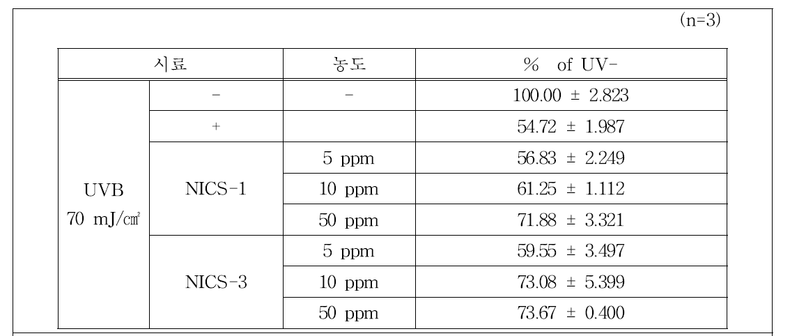 UV보호 효능 평가